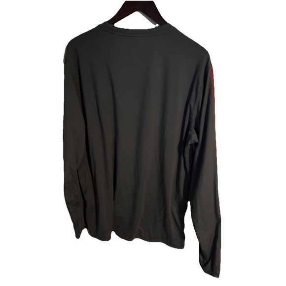 Gerry Men's Performance Long-Sleeve Shirt XL Stretch Athletic Wear Gray Red - Picture 2 of 7